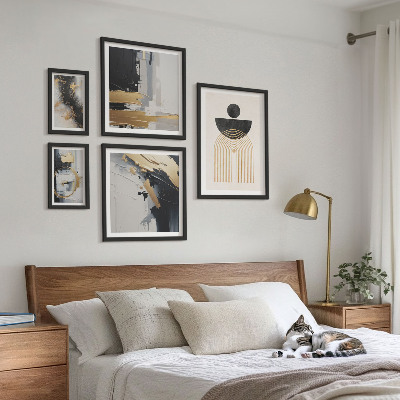 Wanddecoratie compositie Abstracte moderne composities