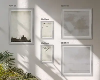 Industriële zwerm vogels decoratie voor aan de muur