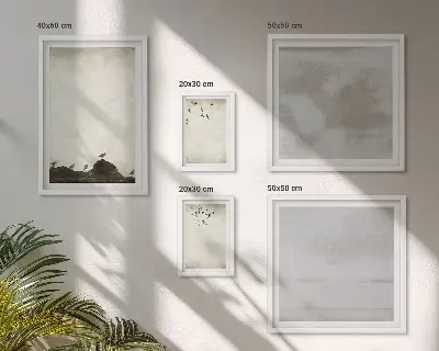 Industriële zwerm vogels decoratie voor aan de muur