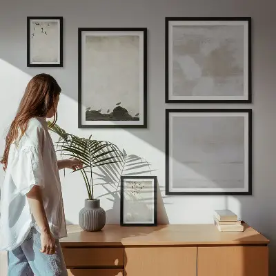Industriële zwerm vogels decoratie voor aan de muur