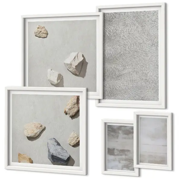 Gallery wall Moderne minimalistische texturen