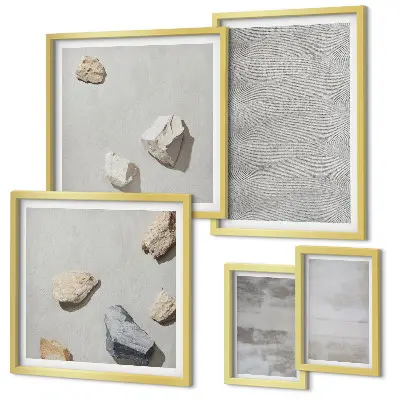 Gallery wall Moderne minimalistische texturen