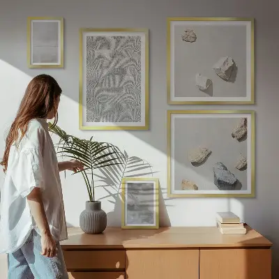 Gallery wall Moderne minimalistische texturen