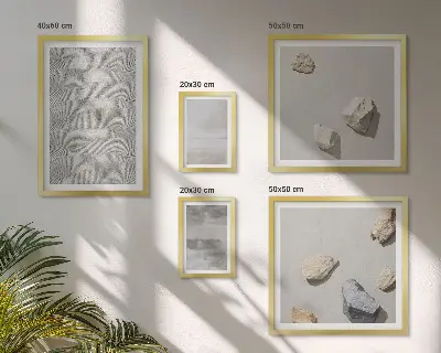 Gallery wall Moderne minimalistische texturen