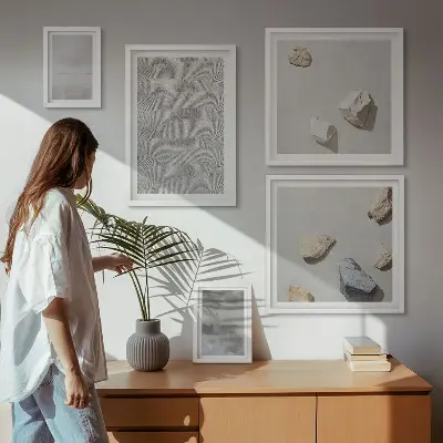 Gallery wall Moderne minimalistische texturen