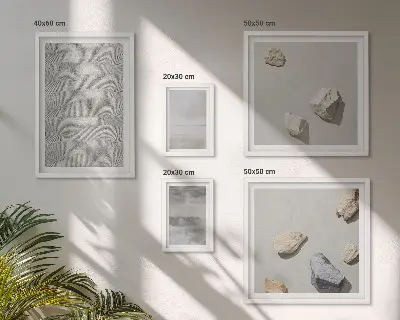 Gallery wall Moderne minimalistische texturen