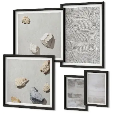 Gallery wall Moderne minimalistische texturen