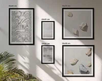Gallery wall Moderne minimalistische texturen