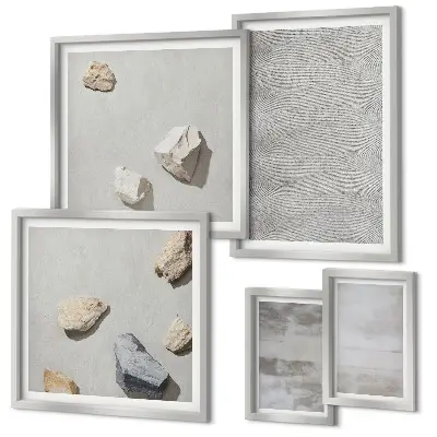 Gallery wall Moderne minimalistische texturen