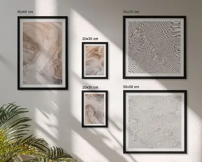 Set van moderne schilderijen met marmersteen textuurpatronen