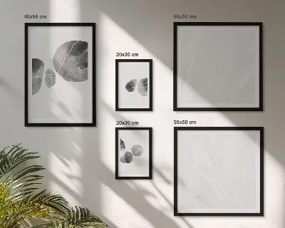 Abstract schilderij met verfvlekken set van moderne schilderijen
