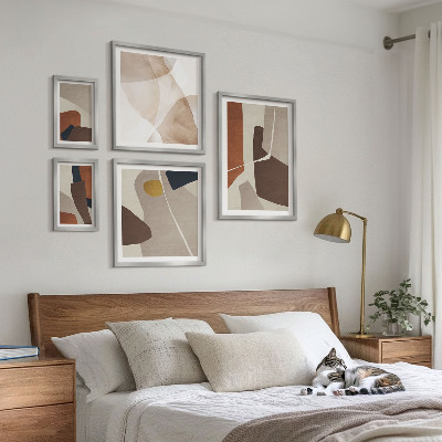 Gallery wall Abstracte moderne vormen