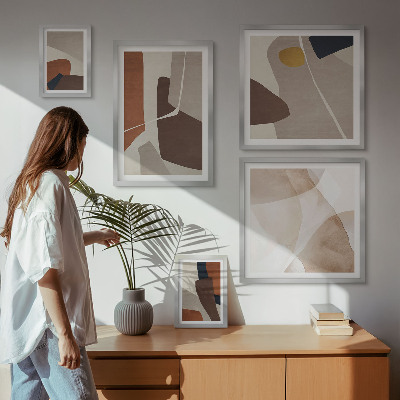 Gallery wall Abstracte moderne vormen