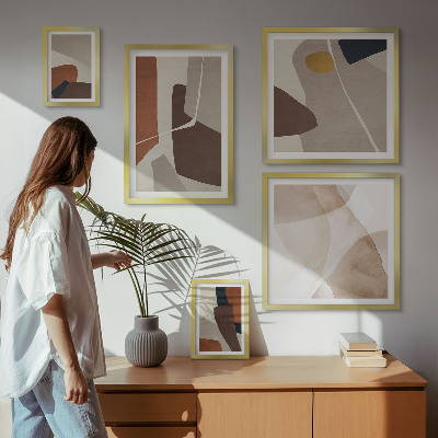 Gallery wall Abstracte moderne vormen
