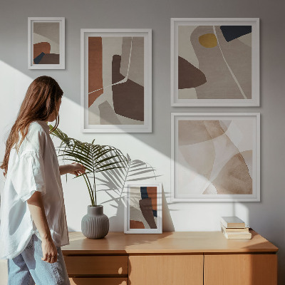 Gallery wall Abstracte moderne vormen