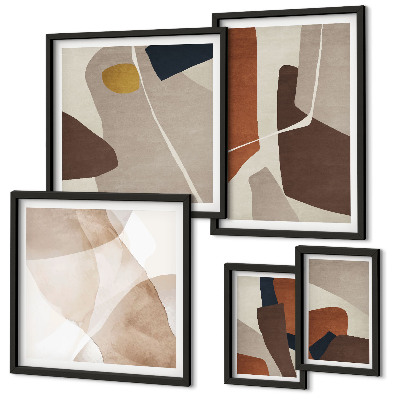 Gallery wall Abstracte moderne vormen