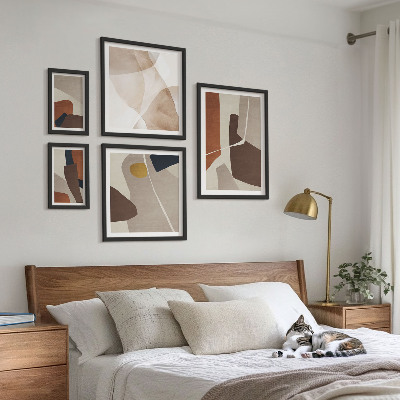 Gallery wall Abstracte moderne vormen