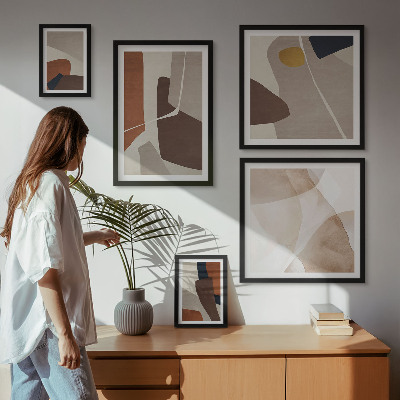 Gallery wall Abstracte moderne vormen