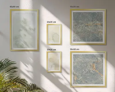 Wanddecoratie met aquareltexturen pasteltinten