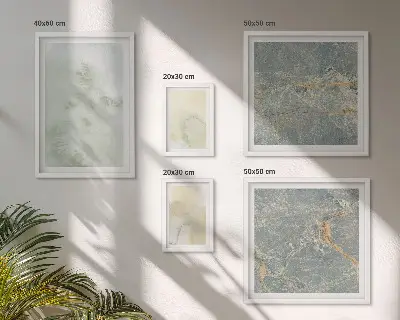 Wanddecoratie met aquareltexturen pasteltinten