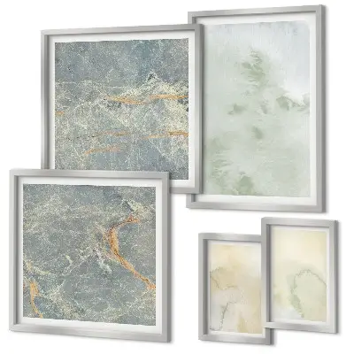 Wanddecoratie met aquareltexturen pasteltinten