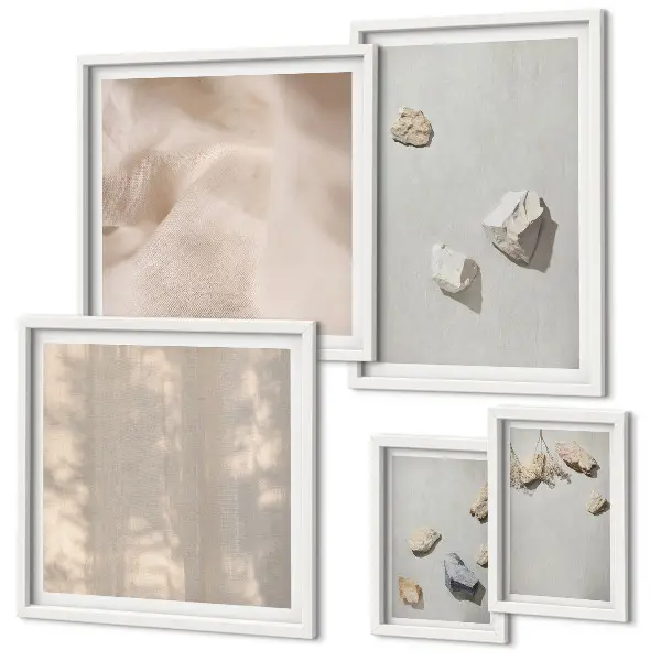 Gallery wall boho stranddecoraties van steen