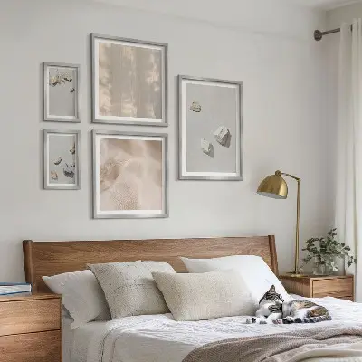 Gallery wall boho stranddecoraties van steen