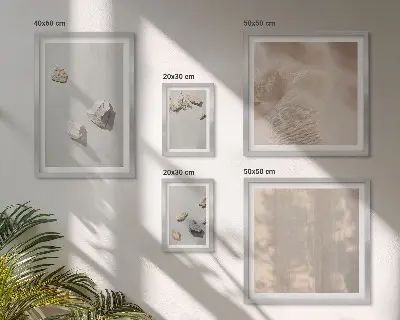 Gallery wall boho stranddecoraties van steen