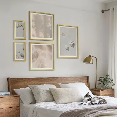 Gallery wall boho stranddecoraties van steen