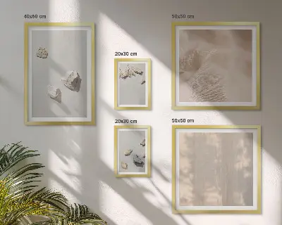 Gallery wall boho stranddecoraties van steen