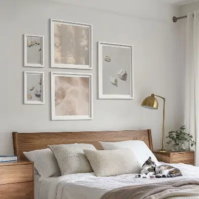 Gallery wall boho stranddecoraties van steen