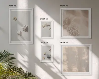 Gallery wall boho stranddecoraties van steen
