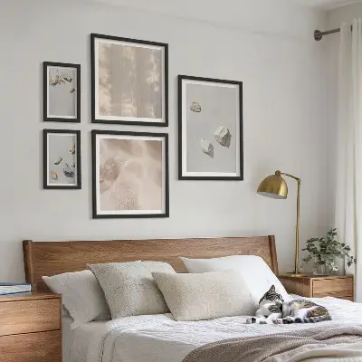 Gallery wall boho stranddecoraties van steen
