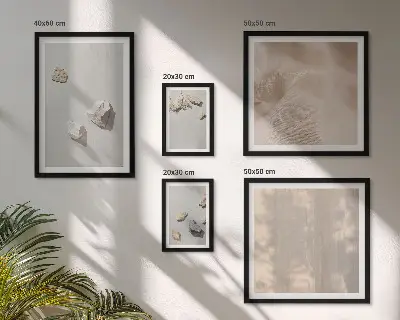 Gallery wall boho stranddecoraties van steen