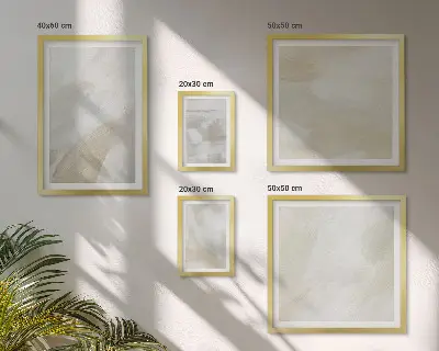 Moderne schilderijenset abstracte kunst met kwaststreken