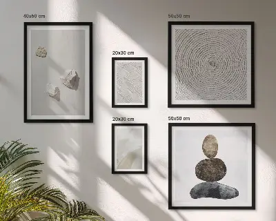 Moderne zandstenen verf voor een gallery wall