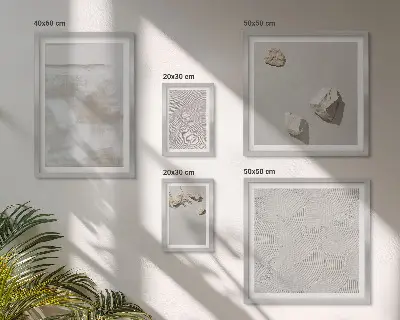 Wanddecoratie compositie Zandsteen boho textuur