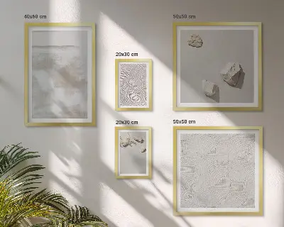 Wanddecoratie compositie Zandsteen boho textuur