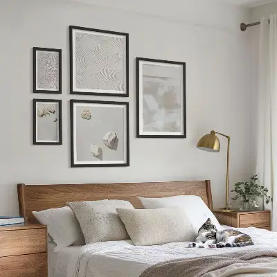 Wanddecoratie compositie Zandsteen boho textuur