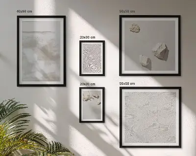 Wanddecoratie compositie Zandsteen boho textuur