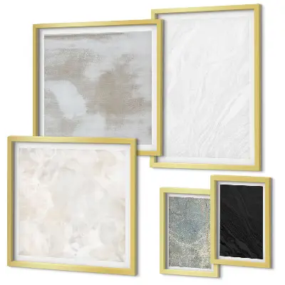 Gallery wall De kleuren van elegante stenen constructies