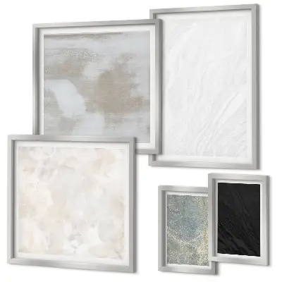Gallery wall De kleuren van elegante stenen constructies
