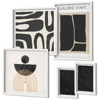 Wanddecoratie compositie Abstracte marmervormen