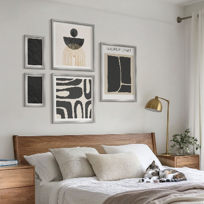 Wanddecoratie compositie Abstracte marmervormen