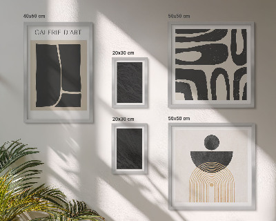 Wanddecoratie compositie Abstracte marmervormen