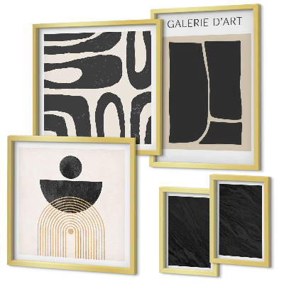 Wanddecoratie compositie Abstracte marmervormen