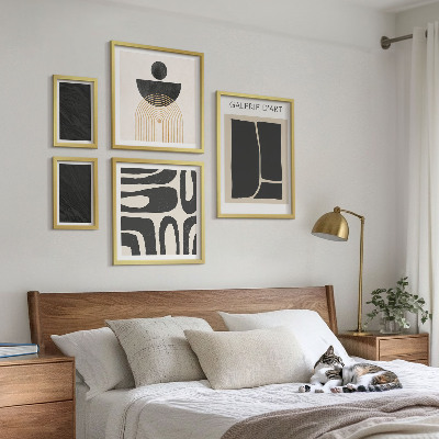 Wanddecoratie compositie Abstracte marmervormen