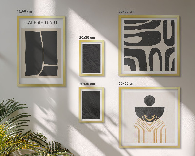 Wanddecoratie compositie Abstracte marmervormen
