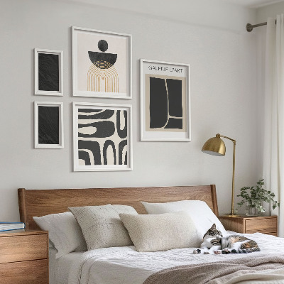 Wanddecoratie compositie Abstracte marmervormen