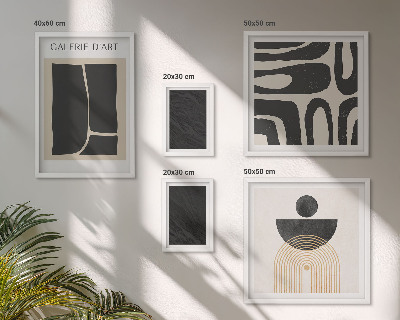 Wanddecoratie compositie Abstracte marmervormen